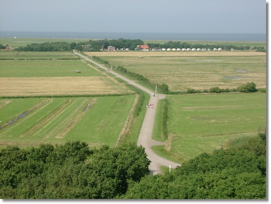 Die Insel von oben