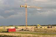 das Fundament wird gebaut