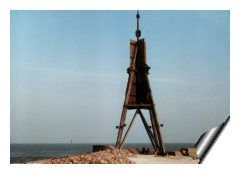 Cuxhavens Wahrzeichen, die Kugelbake